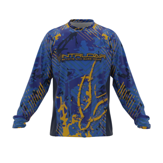 Intrudair ® Jersey Blue/Yellow Printed(long sleeved)