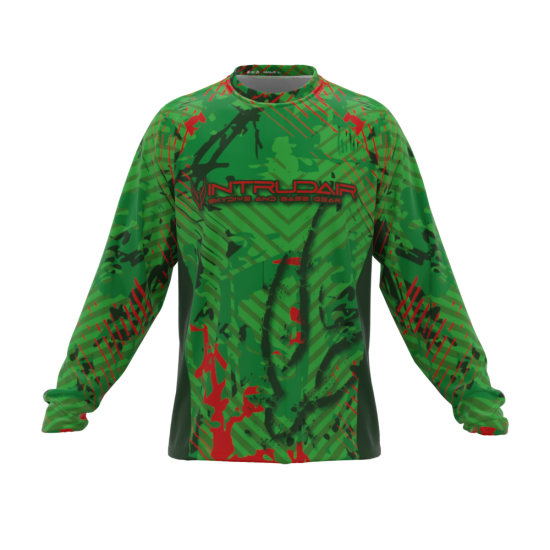 Jersey Green/Red Printed(long sleeved)