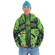 Printed Softshell Jacket Green [Hood]