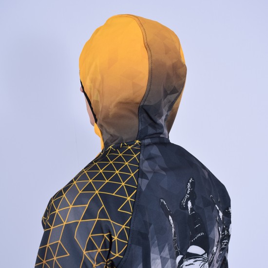 Softshell Jacket Yellow Printed [Hood]