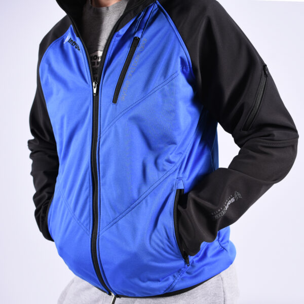 Softshell Jacket Blue/Black [Hood] - Image 2