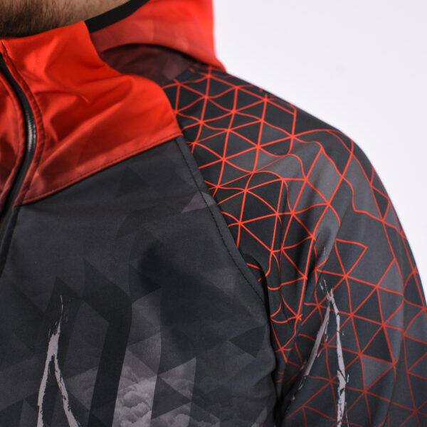 Softshell Jacket Red Printed [Hood] - Image 3