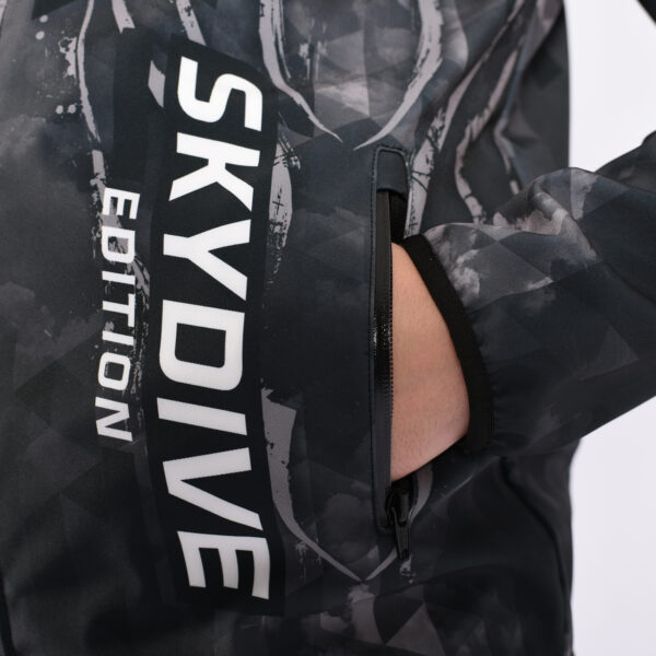 Softshell Jacket Blue Printed [Hood] - Image 3