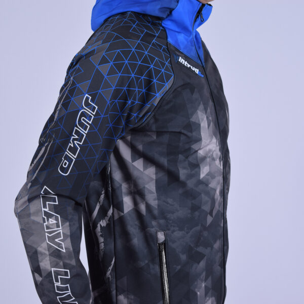 Softshell Jacket Blue Printed [Hood] - Image 5