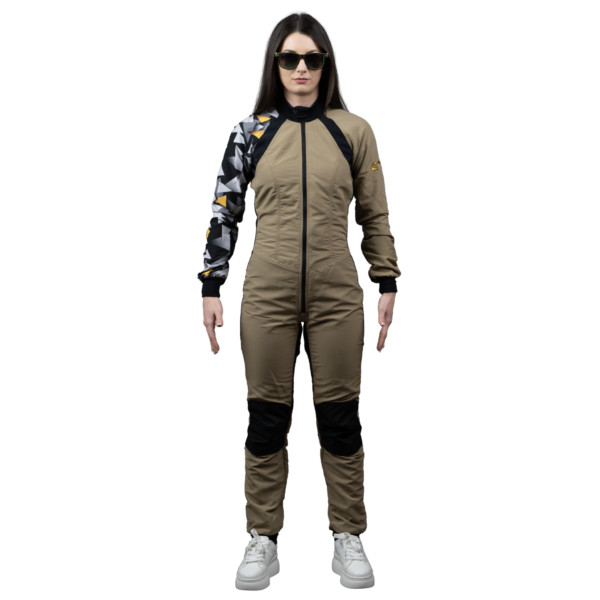 Freefly C+ Woman Beige  With Yellow Print - Image 2