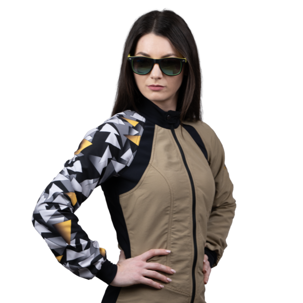 Freefly C+ Woman Beige  With Yellow Print - Image 3