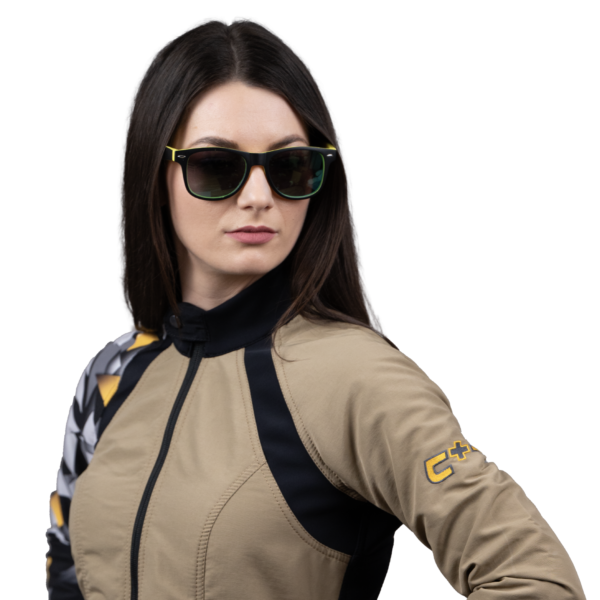 Freefly C+ Woman Beige  With Yellow Print - Image 4