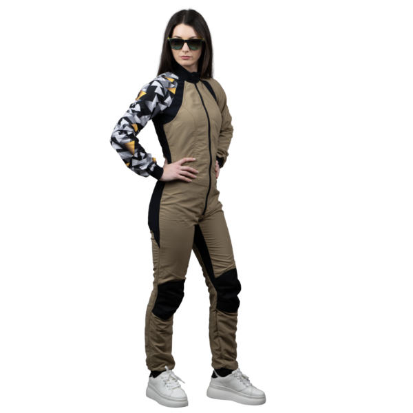 Freefly C+ Woman Beige  With Yellow Print - Image 5