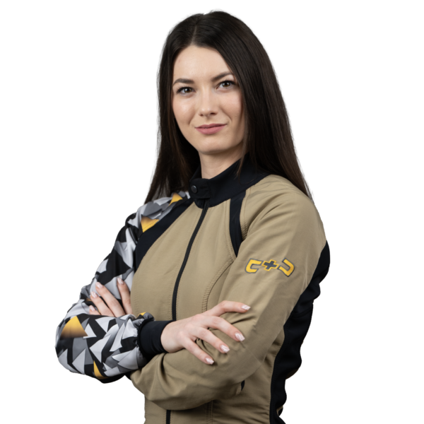 Freefly C+ Woman Beige  With Yellow Print - Image 6