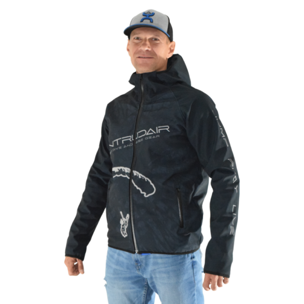 Printed Softshell Jacket Black [Hood] - Image 3