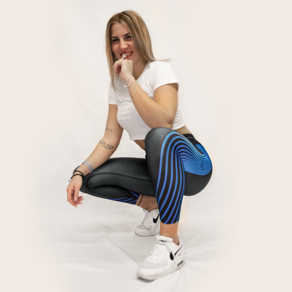 PRE-ORDER Leggings [ Printed ] Blue - Image 3