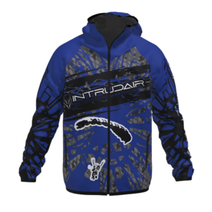 Printed Softshell Jacket Blue [Hood]