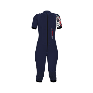 Freefly CF Short Female [S] Marine Blue/Skull Rose Printed Arm