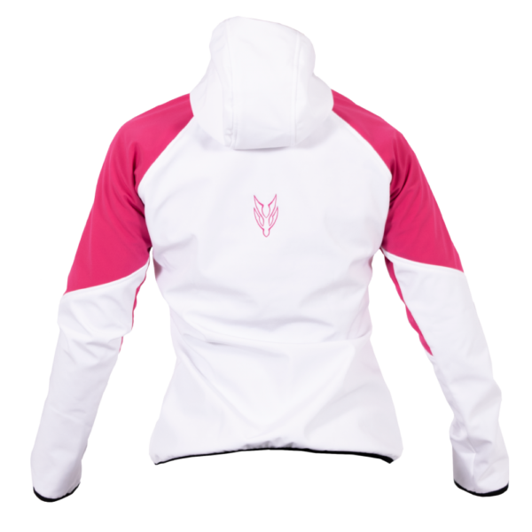 Softshell Jacket Woman White/Pink [Hood] - Image 2