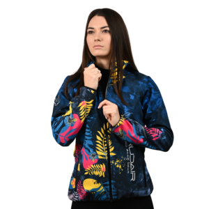 Printed Softshell Jacket Woman Flower [Hood]