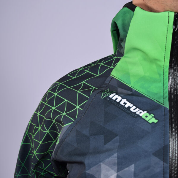 Softshell Jacket Green Printed [Hood] - Image 2