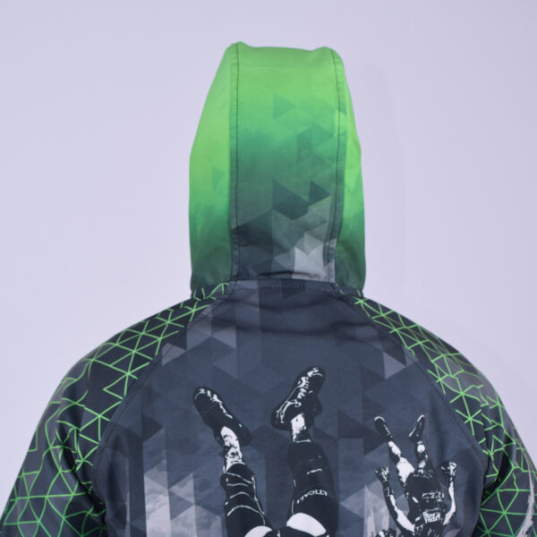 Softshell Jacket Green Printed [Hood] - Image 5