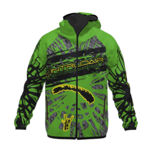 Printed Softshell Jacket Green [Hood]