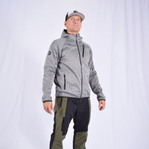 Softshell Jacket Melange Grey [Hood] - Image 3