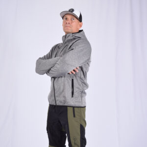 Softshell Jacket Melange Grey [Hood] - Image 4