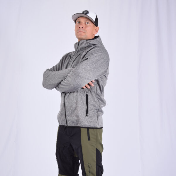 Softshell Jacket Melange Grey [Hood] - Image 4