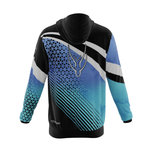 Intrudair® [Pre-Order] Old-Blue Printed Hoodie - Image 2