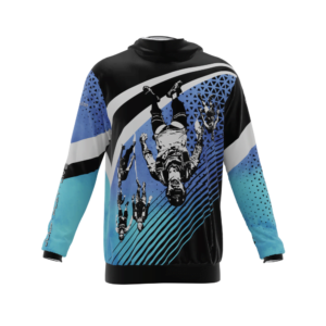 Intrudair® [Pre-Order] Old-Blue Printed Hoodie