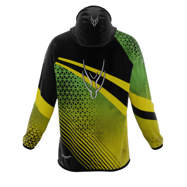 Intrudair® [Pre-Order] Old-Green-Yellow Printed Softshell Jacket [Hood] - Image 2