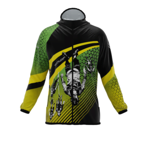Intrudair® [Pre-Order] Old-Green-Yellow Printed Softshell Jacket [Hood]