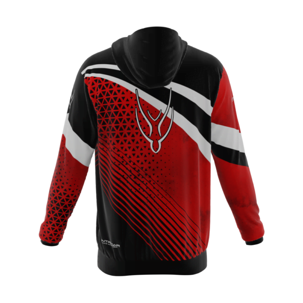 Intrudair® [Pre-Order] Old-Red Printed Hoodie - Image 2