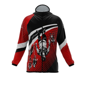 Intrudair® [Pre-Order] Old-Red Printed Softshell Jacket [Hood]