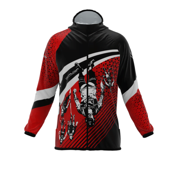 Intrudair® [Pre-Order] Old-Red Printed Softshell Jacket [Hood]