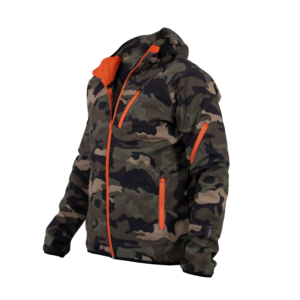 Softshell Jacket Printed (Camo/Orange) [Hood]