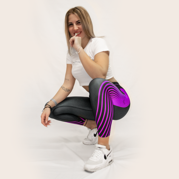PRE-ORDER Leggings [ Printed ] Pink - Image 3