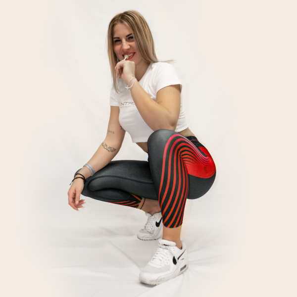 PRE-ORDER Leggings [ Printed ] Red - Image 3