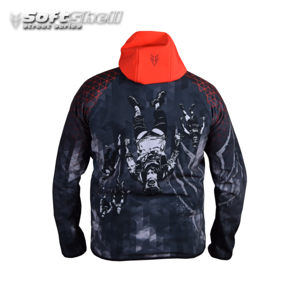 Softshell Jacket Red Printed [Hood] - Image 2