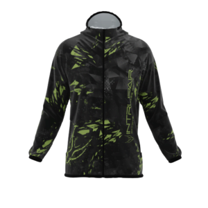Intrudair® [Pre-Order] Triangle-Olive Printed Softshell Jacket [Hood]