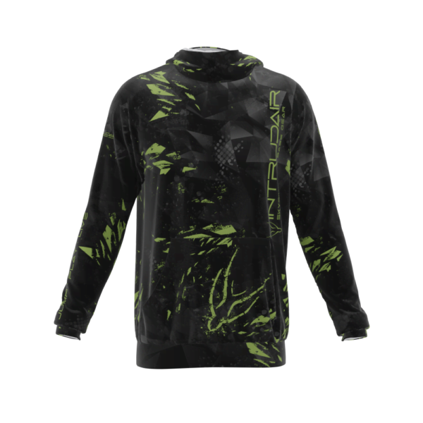 Intrudair® [Pre-Order] Triangle-olive Printed Hoodie