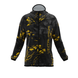 Intrudair® [Pre-Order] Triangle-Orange Printed Softshell Jacket [Hood]