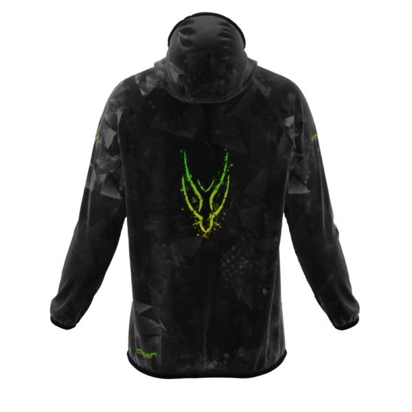 Intrudair® [Pre-Order] Triangle-Yellow-green Printed Softshell Jacket [Hood] - Image 2