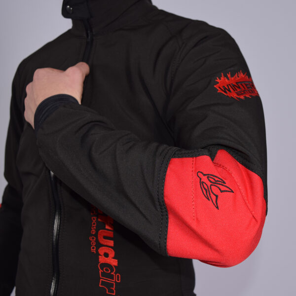 Winter Softshell Suit Black/Blue - Image 4