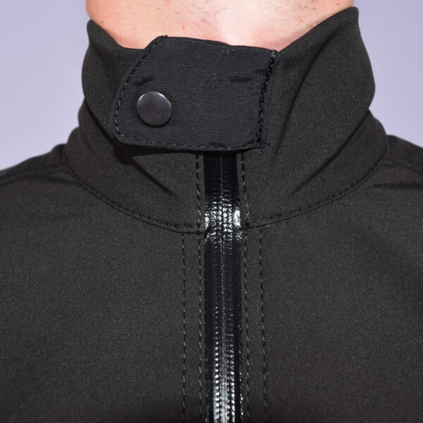 Winter Softshell Suit Black/Blue - Image 6