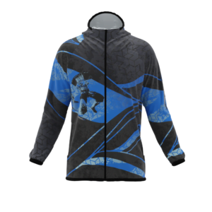 Intrudair® [Pre-Order] XRW-Blue Printed Softshell Jacket [Hood]