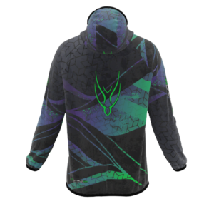 Intrudair® [Pre-Order] XRW-Green-Purple Printed Softshell Jacket [Hood] - Image 2