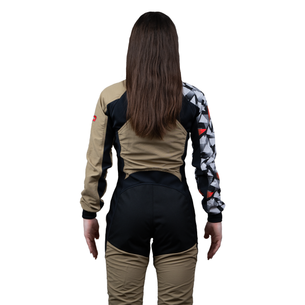 Freefly C+ Woman Beige With Red Print - Image 4