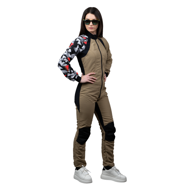 Freefly C+ Woman Beige With Red Print - Image 2