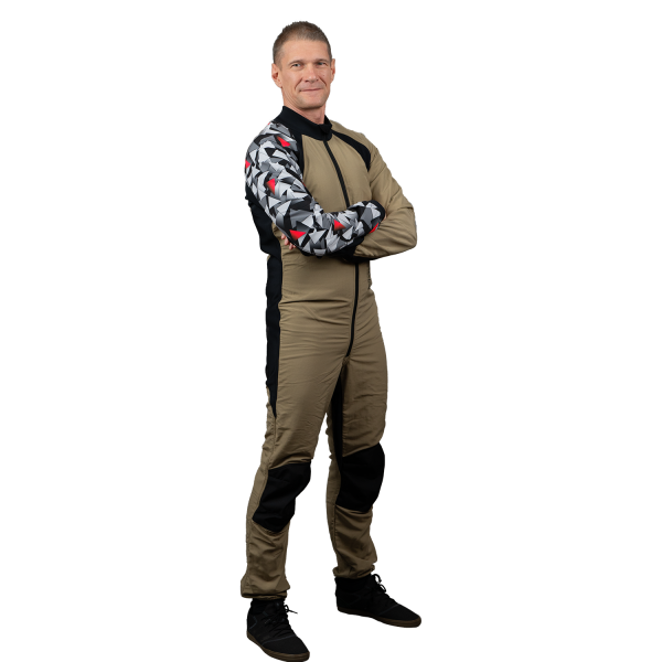 Freefly C+ Beige With Red Print - Image 2