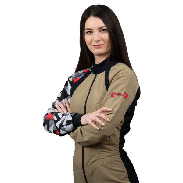 Freefly C+ Woman Beige With Red Print - Image 5