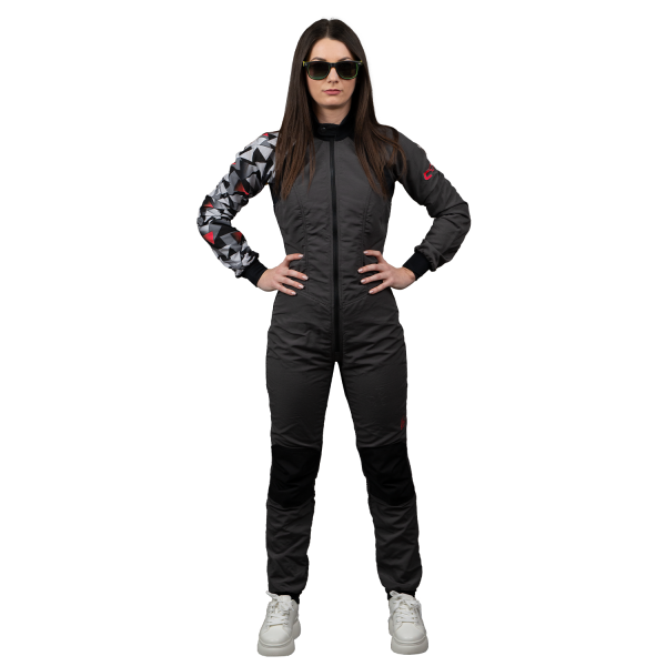 Freefly C+ Woman Gray with Red Print - Image 4