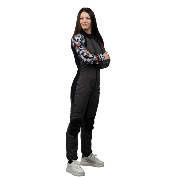 Freefly C+ Woman Gray with Red Print - Image 3